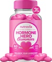 Hormone Balance For Women Gummies + PMS Relief Supplement - Supports Mood Swings, Clear Skin, Reduced Cramps and Bloating - Hormonal PMS Gummies PCOS Vitamin with Cranberry, Dong Quai (60 Gummies)