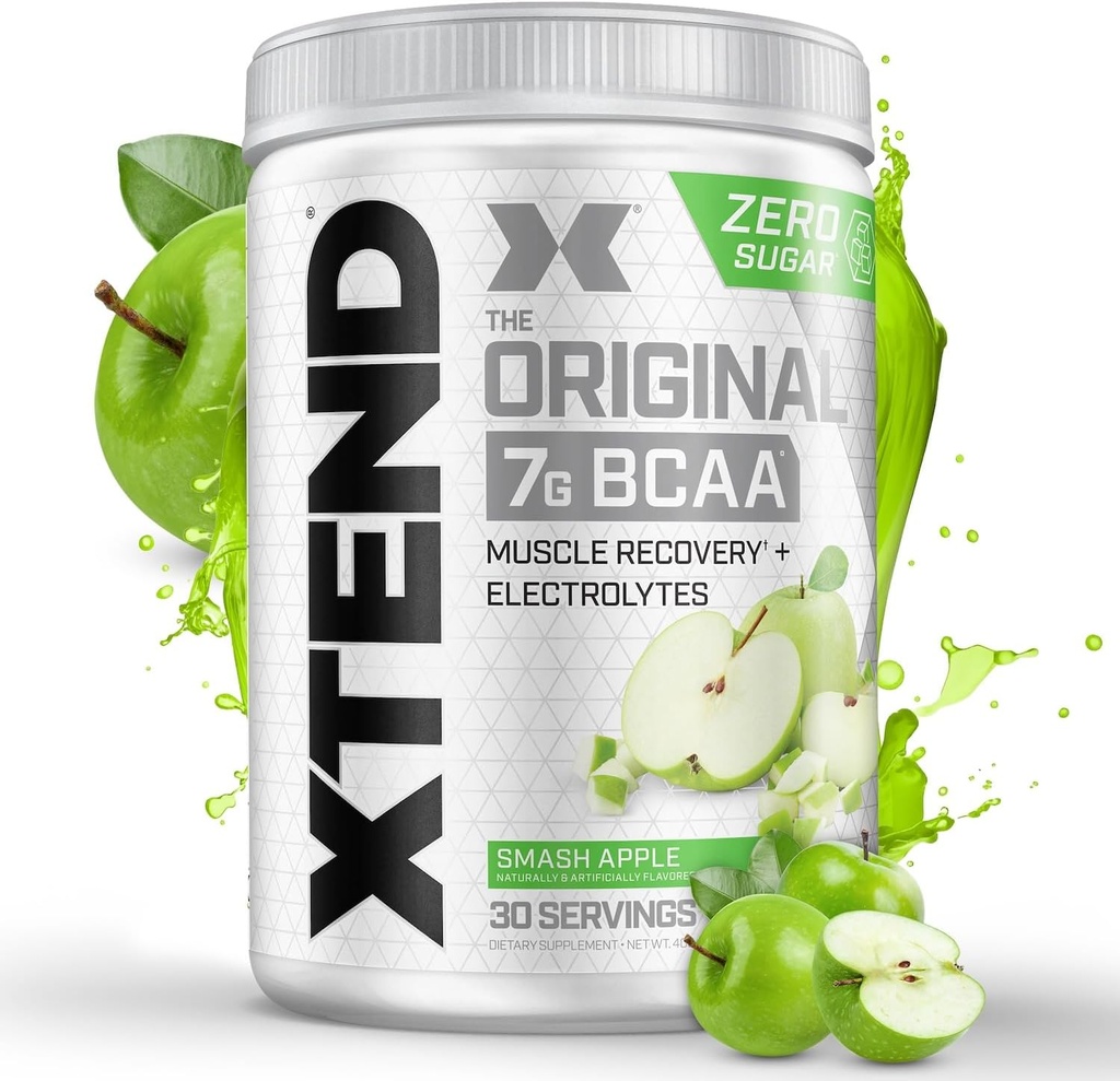 Xtend Original BCAA Powder 7g BCAA and 2.5g L-Glutamine, Sugar Free Post Workout Muscle Recovery Drink with Amino Acids for Men & Women, 30 Servings