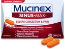 Mucinex Sinus-Max Severe Congestion Relief Caplets, 20 Count