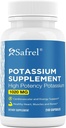 Safrel Potassium Supplement, 1020 mg,120 Servings, 240 Vegeterian Capsules, Non-GMO, Gluten Free, Made in USA
