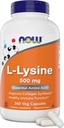 Now L-Lysine 500 mg, 360 Vegetarian Capsules