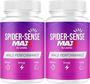 (2 Pack) Spider Sense Max Pills for Men - SpiderSense Max Capsules for Men Advanced Formula 2025, 2 Bottles for 2 Months