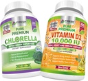FRESH HEALTHCARE Chlorella and Vitamin D3 10,000 IU - Bundle