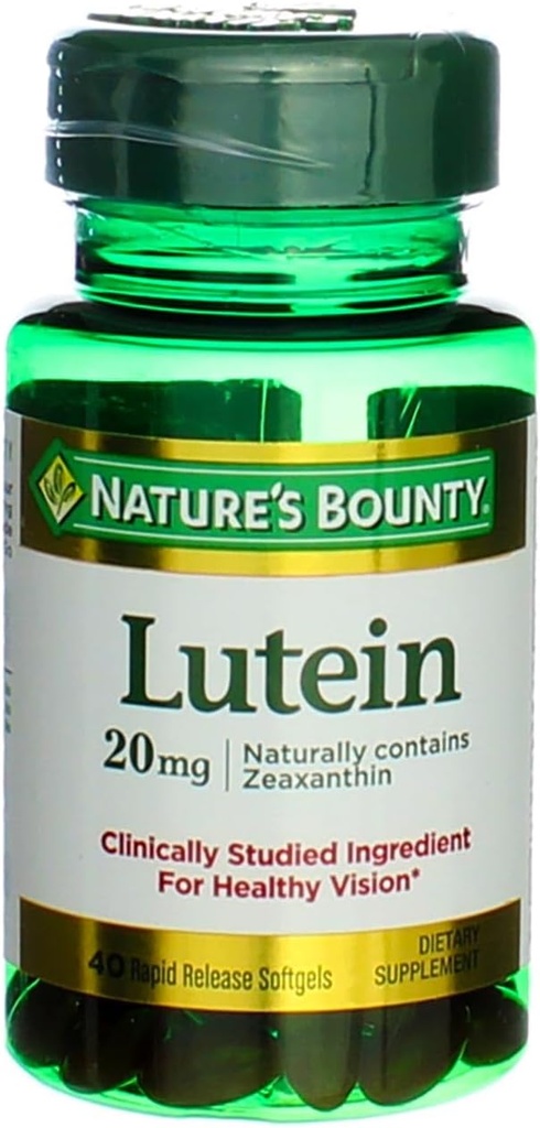 Nature's Bounty Lutein -- 20 mg - 40 Softgels