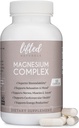Magnesium Complex - Lifted Naturals Magnesium Supplement w/ Bisglycinate, Malate, Taurate - 120 Capsules - Bioavailable Magnesium Formula for Mood, Sleep, Energy Support*