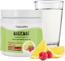 NaturalSlim Magicmag Pure Magnesium Citrate Powder Stress, Constipation, Muscle, Heart Health, and Sleep Support | Raspberry Lemon Magnesium Supplement - 8oz Drink Mix (Solo)