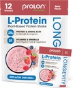 Prolon Longevity Plant Based Protein Powder | Muscle Synthesis & Repair, Healthy Aging, Boost Performance | Vitamins, Gluten Free, Amino Acids, Antioxidants | 25g of Protein | Berry, 12 Packets