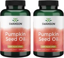 Swanson Pumpkin Seed Oil - High Bioavailable EFAs - (100 Softgel Capsules, 1000mg Each) 2 Pack