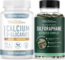 Sulforaphane Complex with Calcium D-Glucarate | Hormone Balancing Bundle with Advanced Microbeadlet Hormone Balance Supplement (60 Servings) and Vegan Gluten Free Non-GMO CDG Supplement (90 Servings)