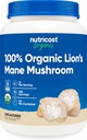 Nutricost Organic Lion's Mane Mushroom Powder 1LB - Certified USDA Organic