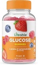 Lifeable Glucose Gummies - Great Tasting Natural Flavor Gummy - Gluten Free GMO-Free Chewable - for Adults and Kids - 90 Gummies