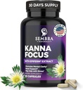 KANNAFOCUS - Natural Kanna Extract 50mg, Fermented Sceletium Tortuosum & Bioperine® - Focus, Mood & Mental Wellness Support - Herbal Nootropic for Daily Clarity & Energy - 30 Capsules