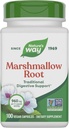 Nature's Way Marshmallow Root - Marshmallow Root Supplement for Traditional Digestive Soothing* - Gluten-Free, Dairy-Free & Vegan - Easy-Swallow Capsules - 100 Capsules (Packaging May Vary)