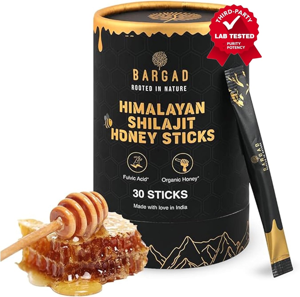 Pure Himalayan Shilajit Honey Sticks with Saffron – 30 Count | 75%+ Fulvic Acid, 85+ Trace Minerals | Natural Energy & Immunity Booster | Easy Single-Use Packets