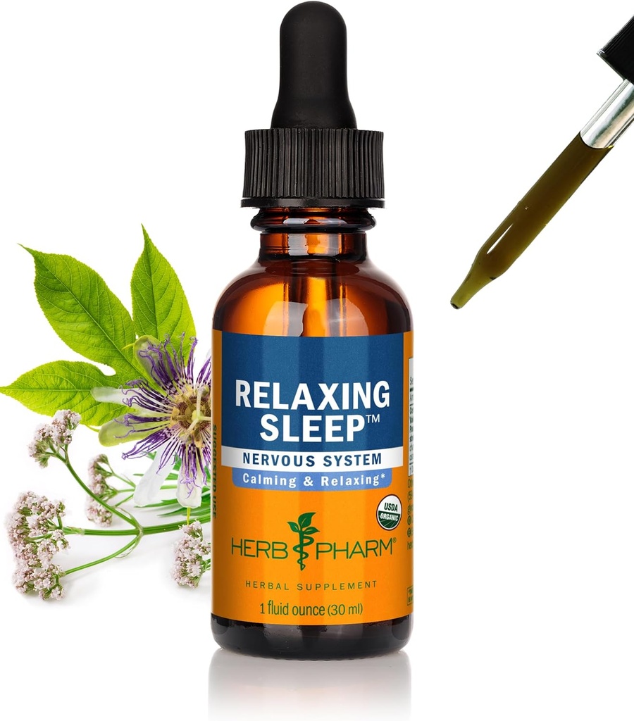 Herb Pharm Relaxing Sleep Herbal Formula with Valerian Extract - 1 Ounce
