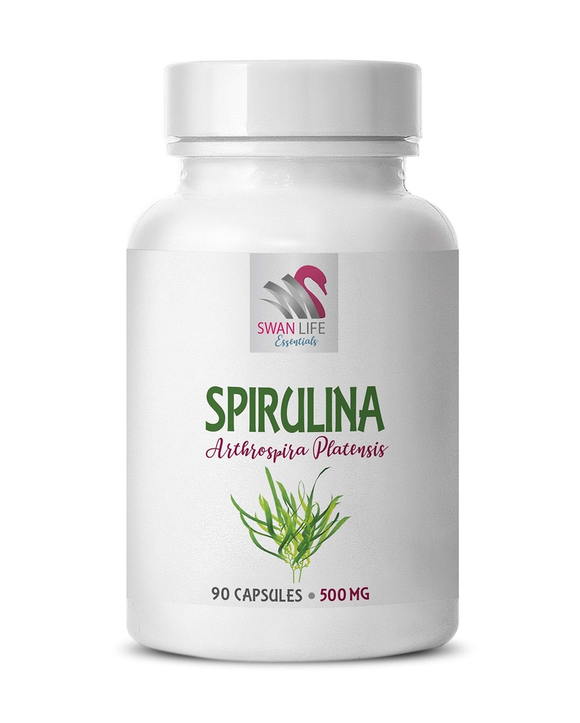 spirulina and chlorella capsules - energy bits spirulina chlorella tablets - SPIRUILINA 500MG - spirulina tablets - spirulina and chlorella powder organic - Spirulina Herbal Supplements - 1 bottle