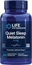 Life Extension Quiet Sleep Melatonin, 5 mg, Powerful Sleep Support, Healthy circadian Rhythms, Cellular Defense, Gluten-Free, Non-GMO, Vegetarian, 60 Capsules