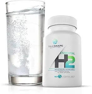 Essential H2 Fizzy Molecular Hydrogen Tablets for Water Nutritional Supplement (Unflavored, 60 Servings)