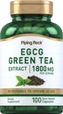 Piping Rock EGCG Green Tea Extract 1800 mg | 100 Capsules | Standardized Supplement | Non-GMO, Gluten Free