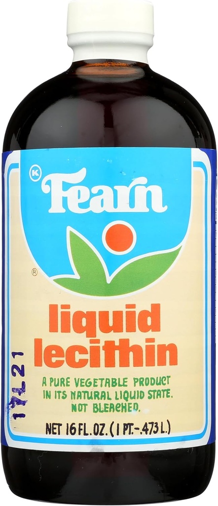 Fearn Liquid Lecithin, Kosher, 16 Fluid Ounces (Pack of 1)