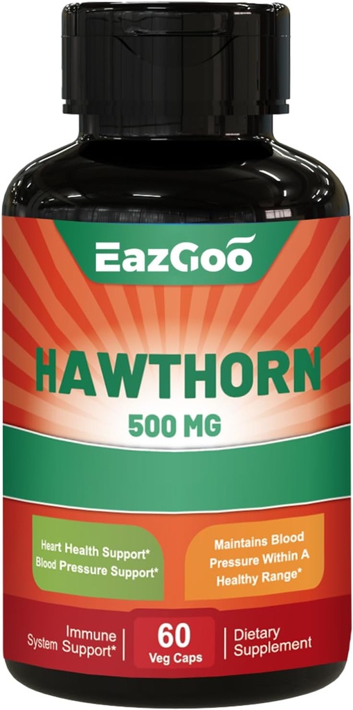 Hawthorn Berry Capsules-Antioxidant, Circulation Support-Hawthorne Supplement- 60 Capsules Vegan, Non-GMO