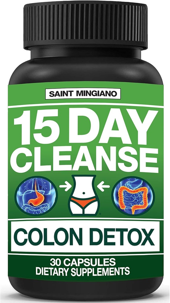 15 Day Cleanse | Colon Detox with Natural Laxative for Constipation & Bloating. 30 Pills to Detoxify & Boost Energy | Extra-Strength Senna Leaf Supplements | Strong for Some People.