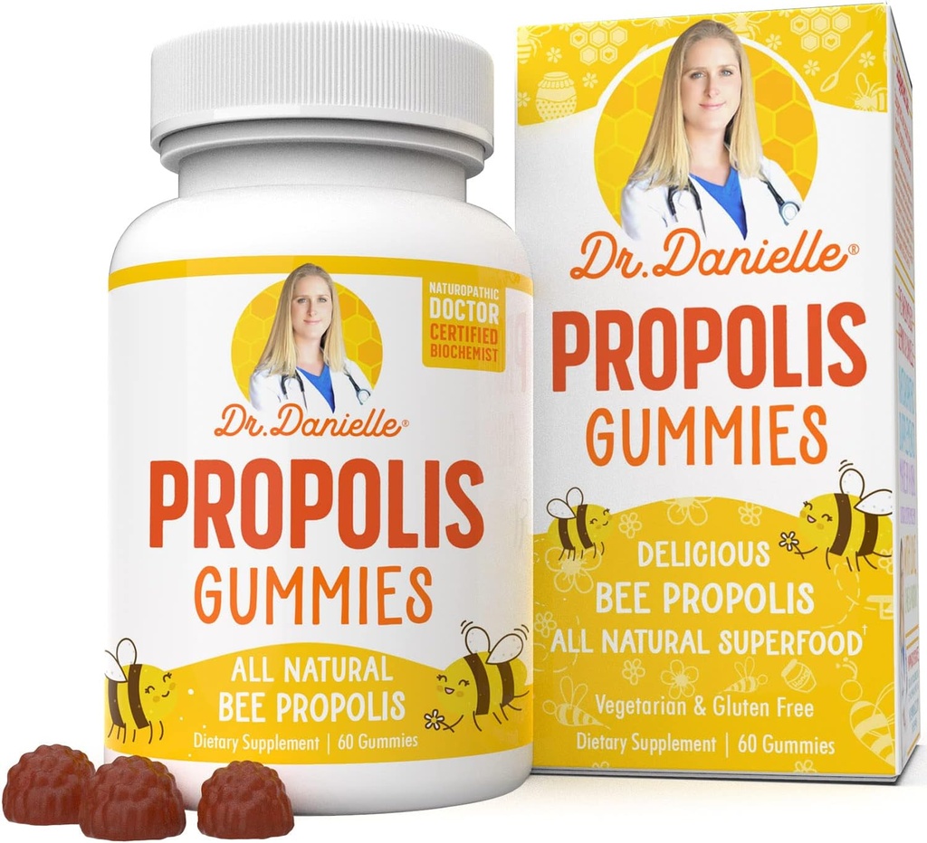 Propolis Gummies by Dr. Danielle, Best Propolis Gummy Supplement, 500mg