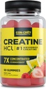 CON-CRET Creatine HCl Gummies for Men & Women | Muscle, Cognitive, Cellular Energy Support | No Bloating or Cramps | USA Made | Berry Zing (60 Count)