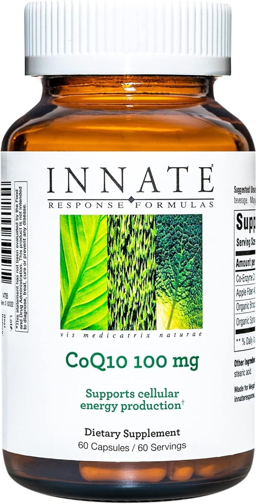 INNATE Response Formulas - CoQ10 100 mg, Energy Support Formula - 60 Capsules (60 Servings)