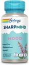 SOLARAY SharpMind Mood Support Supplement, Nootropic for Relaxation and Stress Relief, Zembrin, Holy Basil, Lithium 5mg, Organic Reishi Mushroom, 60 Day Guarantee, 30 Servings, 30 VegCaps