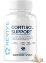 Revive MD Cortisol Manager, 90 Vegetarian Capsules - Cortisol Supplement with Magnesium & L-Theanine Support Health, Focus, Energy, Fatigue, & Adrenal Gland Function - Vegan & Gluten-Free