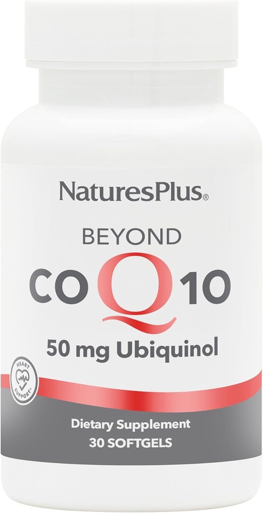 NaturesPlus Beyond CoQ10 50 mg - 30 Softgels - Provides High-Strength Ubiquinol - Supports Overall Well-Being - 30 Servings