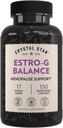 Crystal Star Estro G Balance Supplement (150 Capsules) – Herbal Menopause Support with Black Cohosh, Rehmannia, Damiana & Licorice – Vegetarian & Non-GMO