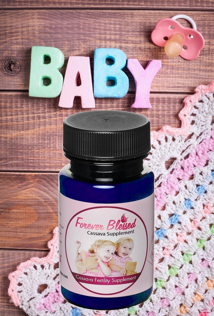 1 Month Supply Organic Cassava Root - Fertility Supplement for Twins - Vitamin for a Natural Pregnancy