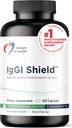 Designs for Health IgGI Shield - Gut Health & Immune Support Powder with Dairy-Free ImmunoLin Immunoglobulin and NAG - Help Bind & Remove Toxins and Fortify the Intestinal Barrier (120 Capsules)