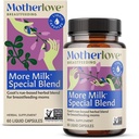 Motherlove More Milk Special Blend (60 Liquid caps) Herbal Lactation Supplement w/Goat’s Rue to Build Breast Tissue & Support Breast Milk Supply—Non-GMO, Organic Herbs, Vegan, Kosher, Soy-Free