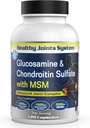Glucosamine Chondroitin MSM Supplement for Joint & Bone Health - 120 Capsules | Joint Support & Discomfort Relief for Back, Knees, Hands