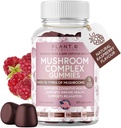 Mushroom Gummies Premium Supplement [10 Mushroom Complex Extract] Delicious & Fast Acting Lion’s Mane, Reishi, Shiitake Nootropic Brain Support, Immune Support, Mood & Relaxation, 60 Chews
