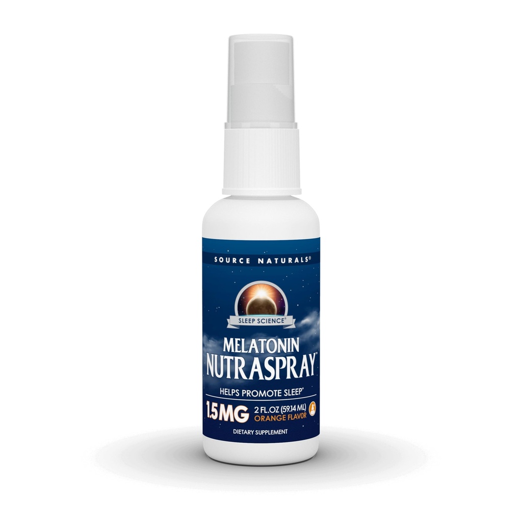 Source Naturals Sleep Science Melatonin NutraSpray -Orange Flavored - 1.5 mg - 2 Fluid oz