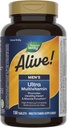 Nature's Way Alive! Men's Daily Ultra Multivitamin, High Potency Formula, Promotes Heart & Muscle Function*, with Methylated Vitamin B12, Gluten Free, 150 Tablets