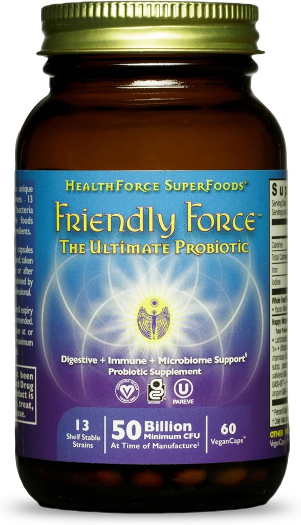 HEALTHFORCE SUPERFOODS Friendly Force - Capsules - 60 Vegan Capsules