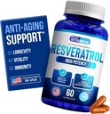 We Like Vitamins Resveratrol 1000mg per Serving - 60 Easy to Swallow Veggie Capsules - Natural Resveratrol Supplement 1000mg - Antioxidant Supplement Helps Support Immune System