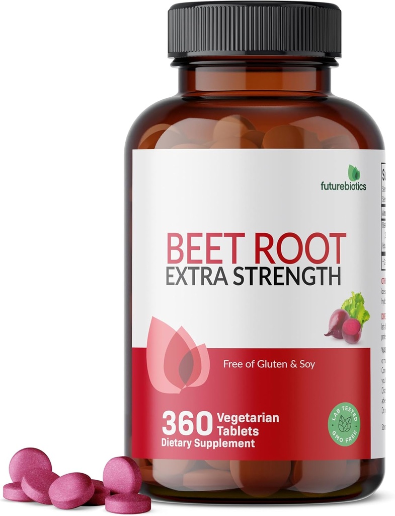 Futurebiotics Beet Root Extra Strength, Non-GMO, 360 Vegetarian Tablets