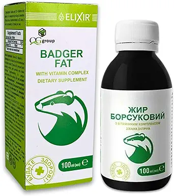 QG group Badger Fat 100 with Vitamin Complex Natural Dietary Supplement