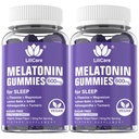 Melatonin 20mg Gummies for Adults (2 Packs) Extra Strength with L-Theanine, Ashwagandha, Magnesium, Turmeric, GABA, Lemon Balm and Chamomile for Supports Healthy Circadian Rhythm, Grape Flavor, 120ct