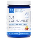 Essential Stacks Gut L-Glutamine Powder - Exclusively Made in USA - Pure L Glutamine Powder for Gut Health (50 Servings, Raspberry Lemonade)