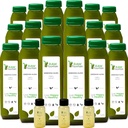 Celery Juice Cleanse by Raw Fountain, All Natural Raw, Cold Pressed Juices, Morning Detox Cleanse, 30 Bottles 12oz, 5 Bonus Ginger Shots