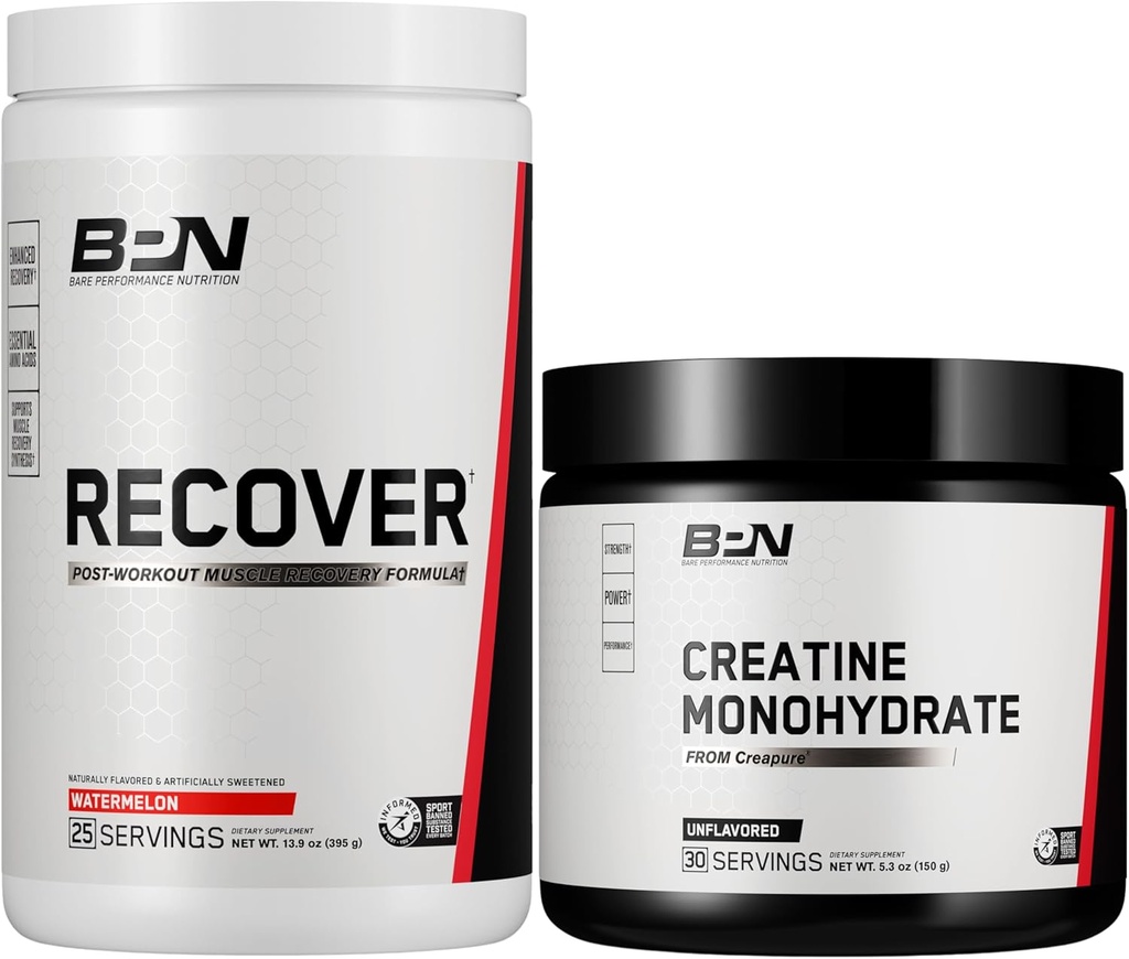 BARE PERFORMANCE NUTRITION BPN Recover & Creatine Monohydrate 30s Bundle