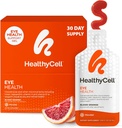 Healthycell Eye Health Daily Liquid Supplement - Eye Vitamins & Minerals with Lutein, Zeaxanthin, Astaxanthin & Beta Carotene for Sight Care & Macular Support - 30 Gel Packs