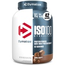 Dymatize ISO100 Hydrolyzed Protein Powder, 100% Whey Isolate Protein, 25g of Protein, 5.5g BCAAs, Gluten Free, Fast Absorbing, Easy Digesting, Gourmet Chocolate, 3 Pound (42 Servings)